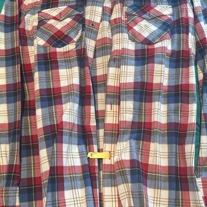 Plaid Button-Up Shirt